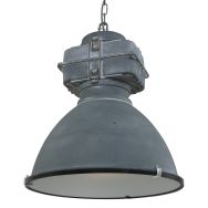 Grijze industriële hanglamp Densi 7779GR Ø47 cm - Grijs - Elektronica, Glas, Metaal - Steinhauer