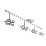 Spot plafonnier 4 lumières Natasja 7904ST Acier – avec ampoules incluses