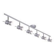 Spot Natasja 7906ST stalen 6-lichts spot met dimbaar GU10 licht - Staal - Elektronica, Kunststof, Metaal - Steinhauer