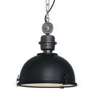 Hanglamp Bikkel 7978ZW - zwarte industriële blikvanger Ø32 - Zwart - Elektronica, Glas, Metaal - Steinhauer