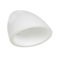 Handgemaakt Glas I01996S Opal Mat 4.5cm Schuin - Wit - Glas - Steinhauer