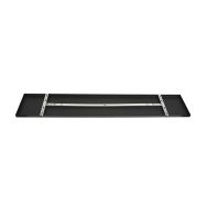 Rechthoekige plafondplaat Mountline I15297S Zwart 140 x 25 x 2,5 cm met ophangbeugel - Zwart - Metaal - Steinhauer