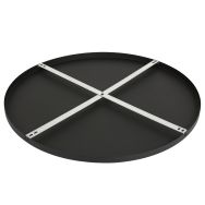 Ronde plafondplaat Mountline I15301S Zwart Ø70 x 2,5 cm met ophangbeugel - Zwart - Metaal - Steinhauer