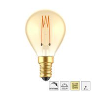 Led lichtbron met E14 fitting filament 2,5W, 1800K, dimbaar 136L G45 vorm - Goud - Glas - Steinhauer (foto 6)