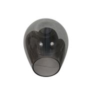 Abat-jour en verre I15466S – Verre fumé fait main en forme de goutte pour douille E27