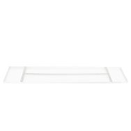 Plaque de plafond rectangulaire Mountline I15530S RAL9003 blanche 140 x 25 x 2,5 cm avec support de suspension