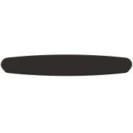 Plaque de plafond ovale Danoise Mountline I15537S noire 140 x 42 cm avec support de suspension