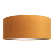 Goud/geel velours lampenkap K1066KS ⌀50cm met E27 support - Geelgoud - Textiel - Steinhauer