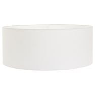 Wit grof Linnen Lampenkap K1066QS Ø 50cm met E27 support - Wit - Textiel - Steinhauer
