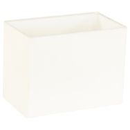 White linen rectangular lampshade K14722S 14*24*18 with E27 support.