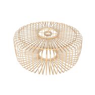 Abat-jour en bambou/bois naturel Breeza-Beache K2004BS ⌀40cm avec support E27.