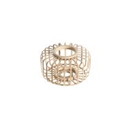 Naturel bamboe/houten lampenkap K2006BS ⌀20cm met E27 support