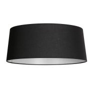 Lampenschirm K2010SS – Schwarzes Leinen mit weißer Innenseite Ø48 cm