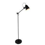 Zwart met witte staande lamp Dolphin 1325ZW met E27 fitting