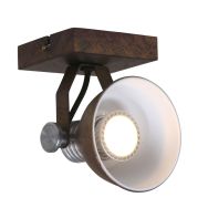 Wandlampenspot Brooklyn 1533B Braun inklusive Lichtquelle