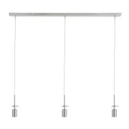 Hanging lamp 3-light Glass Light 2499ST Steel, without glass