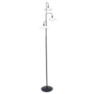 Floor lamp Tallerken 2659ZW Black 3 light with dimmer