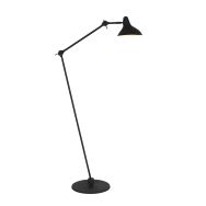 Black floor lamp Kasket 2691ZW with large socket and switch