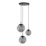 Hanging lamp Bollique 3123ZW Black 3-light E27 fitting