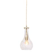 Hanging lamp Grazio Glass 3493ME Brass with E14 fitting