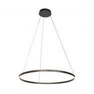 Hanging lamp Ringlux 3675ZW Black round 80cm 5400 Lumen
