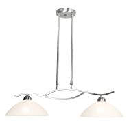 Hanglamp Capri 6836ST Staal 2 lichts E27 fittingen