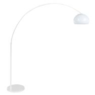 White floor lamp / arc lamp Sparkled Light 7348W with white plastic ball shade