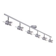 6 light Ceiling spotlight Natasja 7906ST Steel Including light sources