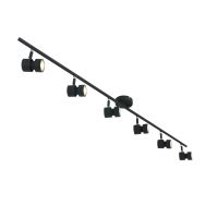 6 light Ceiling spotlight Natasja 7906ZW Black Including light sources