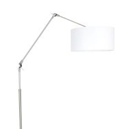 Vloerlamp Prestige Chic 7359ST+K10682S Staal-Wit Chintz