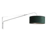 Wall lamp Elegant Classy 2574ST+K1066VS Steel-Velvet Green
