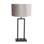 Table lamp Stang 2996ZW+ K7396GS Black-Velvet Zinc Taupe
