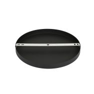 Round ceiling plate I15299S Black Ø30 x 2.5 cm with hanging bracket