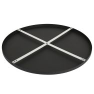 Round ceiling plate I15301S Black Ø70 x 2.5 cm with hanging bracket
