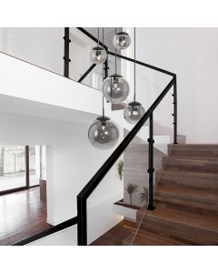 Plafondlamp Bollique New 2730ZW Zwart 5 lichts