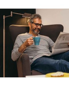 Vloerlamp Retina 3083BR Brons in hoogte verstelbaar