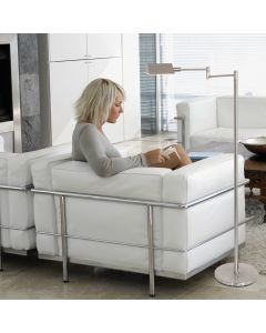 Vloerlamp Retina 3083ST Staal in hoogte verstelbaar