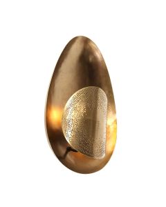 Applique murale ovale Brassi 3680BR en bronze avec grande douille