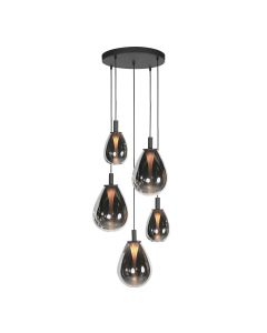 Hangl. 5-L. rond led glass smoke