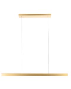 Strakke goudkleurige hanglamp 4202GO met minimalistisch design – dimbaar via externe dimmer