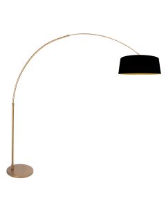 Booglamp Sparkled Light 4311BR met E27 fitting en zwarte kap 