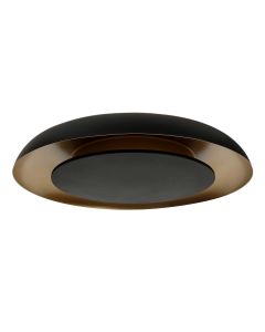 Golden Veil 4331ZW – zwarte plafondlamp met gouden gloed en dimbaar LED