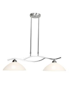 Hängelampe Capri 6836ST Stahl, 2-flammig, E27-Fassung