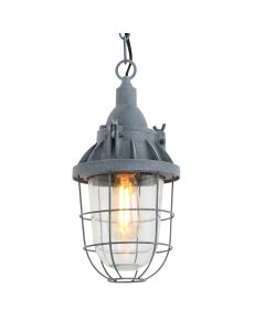 Suspension industrielle Ebbe 7890GR Grise – Douille E27