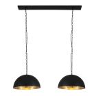 Suspension Semicirkel 2556ZW Noir 2 lumières avec douille E27