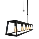 Suspension Buckley 2675ZW Noir – Un luminaire industriel au style affirmé