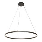 Hanglamp Ringlux 3676ZW Zwart rond 100cm 7200 Lumen