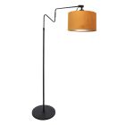 Linstrom 3732ZW – Stijlvolle Kleine Booglamp met Luxe Velours Kap