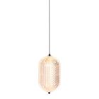 Hanglamp Geripu 3840ZW Ø15cm geribbeld kunststof met led module