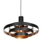 Halo Cirque 4217ZW Black Pendant Lamp – Elegant Light Play with Metal Rings